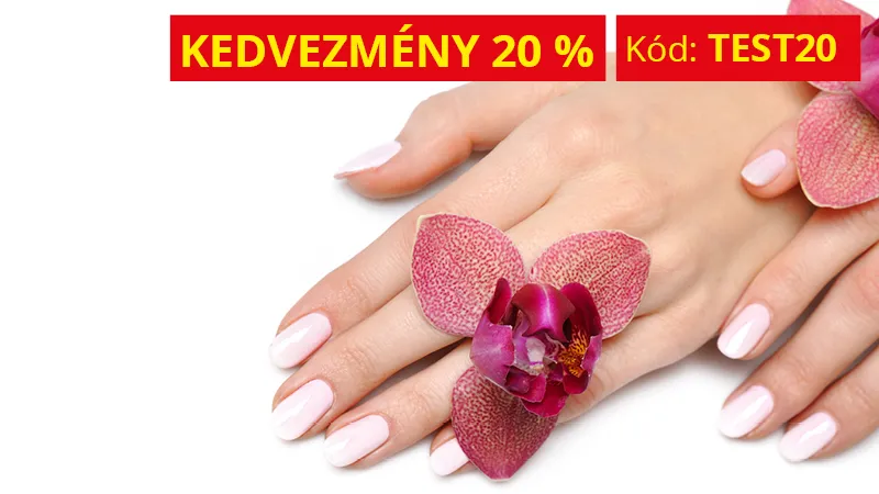 20% kedvezmény a TESTÁPOLÁSRA ÉS HAJÁPOLÁSRA
